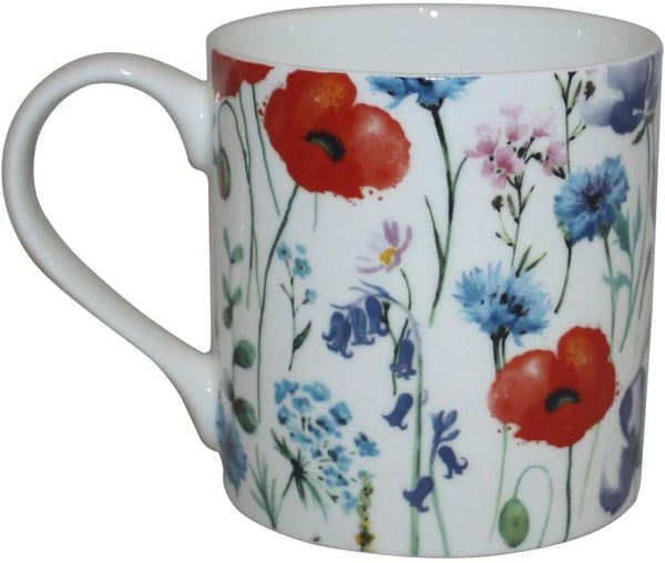 Rubyspoon Oversized Fine Bone China Wild Flowers' Balmoral Mug, 425 ml