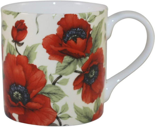 Rubyspoon Oversized Fine Bone China 'Poppy' Balmoral Mug, 425 ml